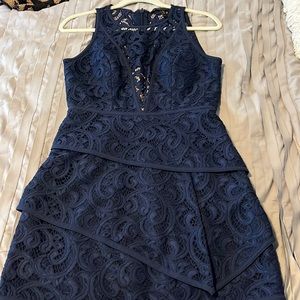 BCBG navy mini dress